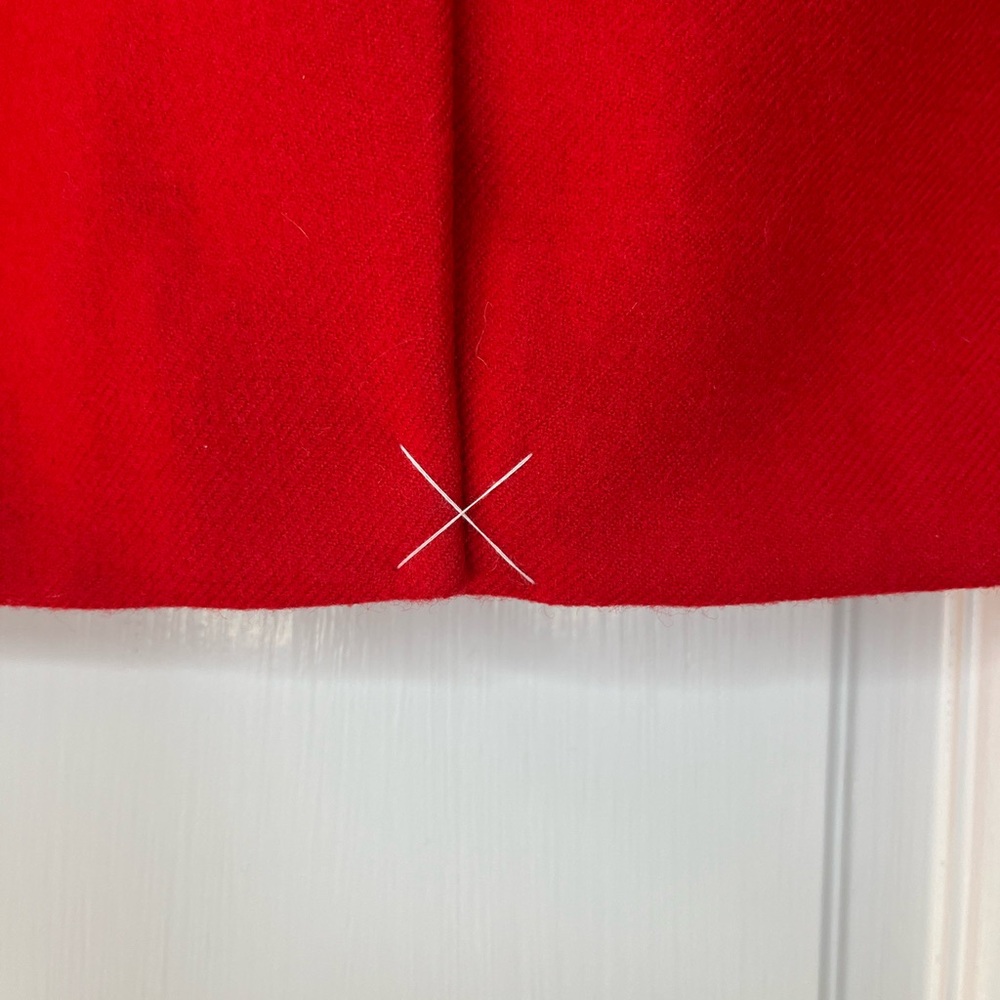 J Crew 100% Wool Chic Red Pencil Skirt for Women Business Casual - Picture 5 of 9